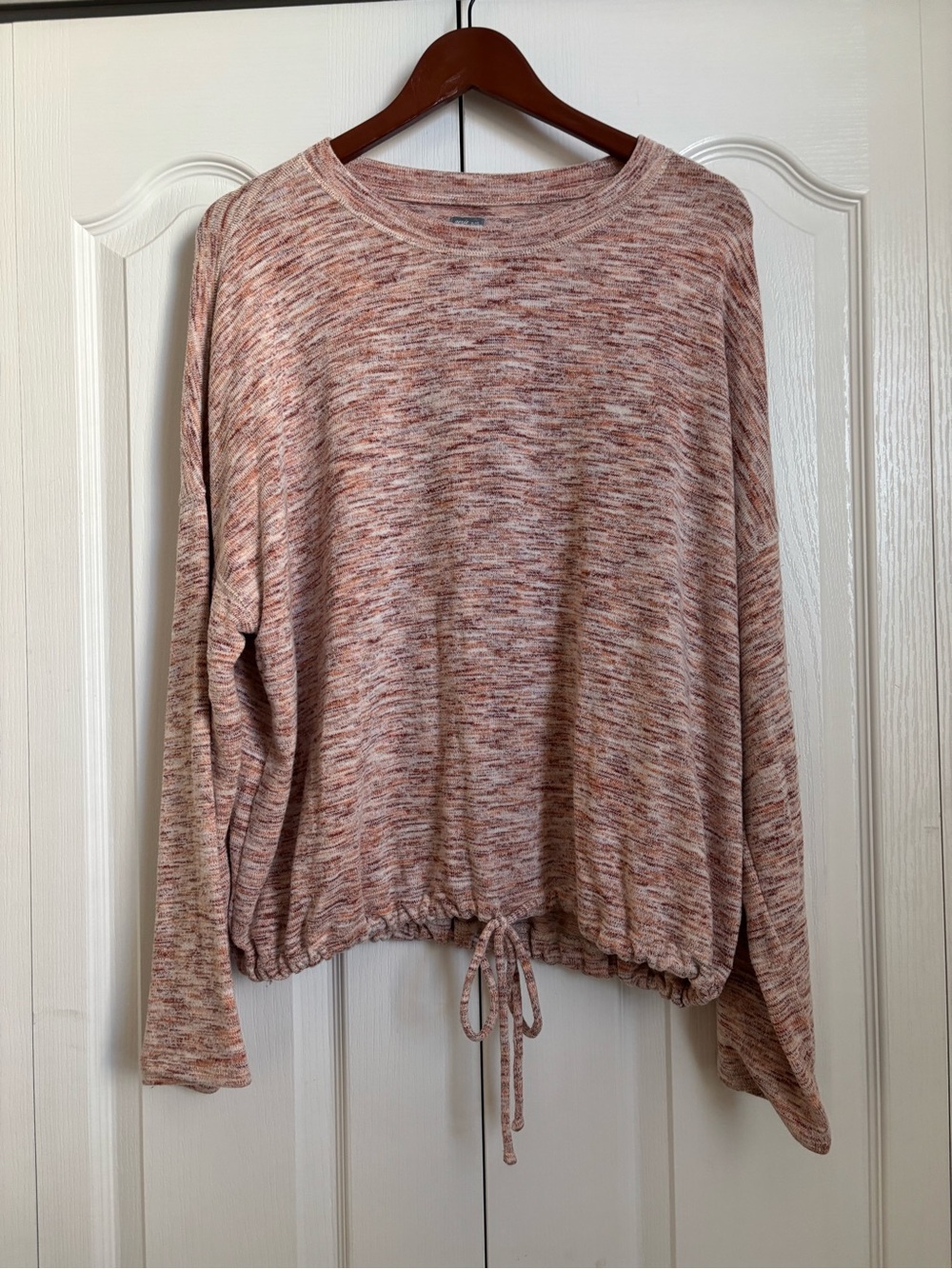 aerie Marled multi color Tie-Hem Long Sleeve Pullover